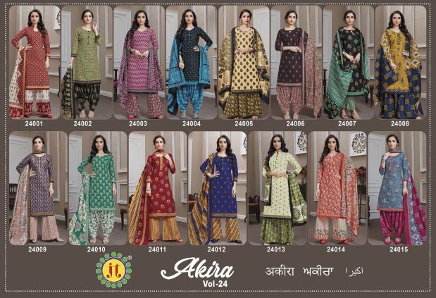 Jt Akira 24 Casual Daily Wear Printed Cotton Dress Material Collection